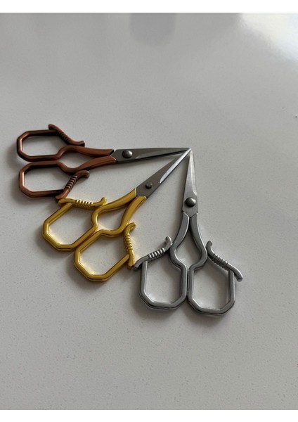 11 cm Burma Desenli Gold Nişan & Nakış Makası | Dekoratif ve Keskin Uçlu fiyatları
