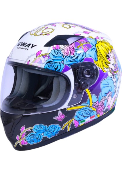 Kapalı Çocuk Kask Sw 815K Gloss Girl