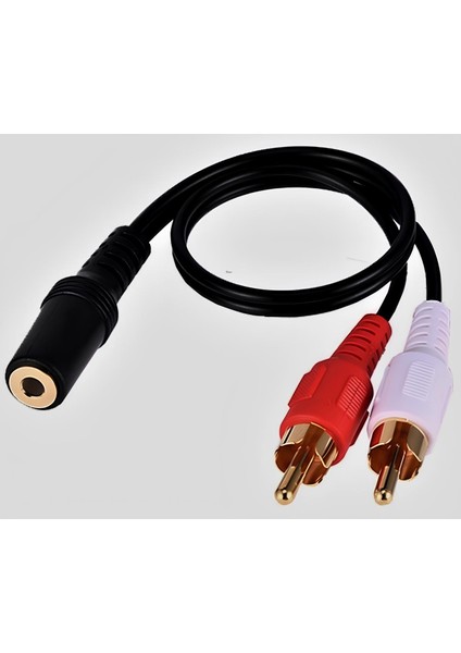 3.5mm Stereo To 2rca Tos Çevirici Dönüştürücü Adaptör Kablosu
