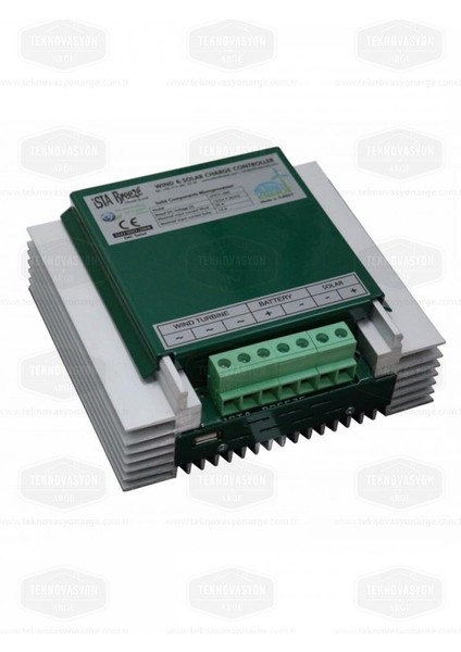 Ista-Breeze 500 W 12 V Rüzgar Türbini Air Speed + Hibrit Şarj Kontrol Cihazı + Direk Seti