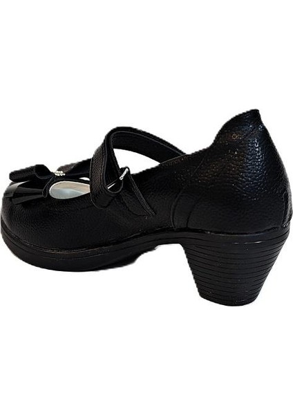 9051 Beyaz Kurdaleli Cırtlı Bantlı Kız Çocuk Topuklu Ayakkabı fırsatları