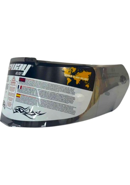 820 Kask Camı Aynalı Gri