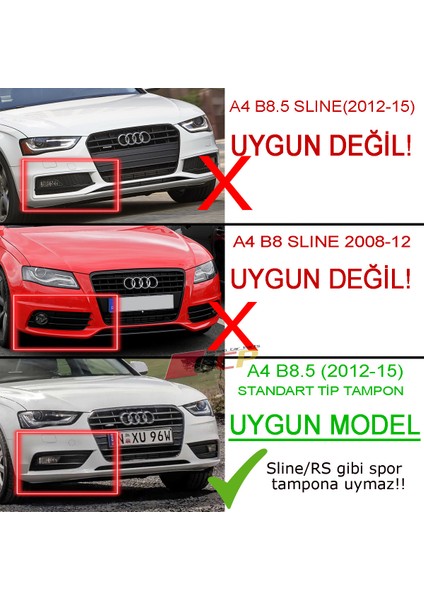 A4 B8 Tampon Izgara -A4 B8 Spor Tip Sis Izgarası modelleri