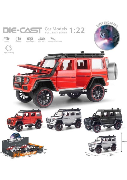HCL-501A Çek Bırak 1:22 Sesli ve Işıklı Buharlı G-Lüx Metal Jeep fiyatları