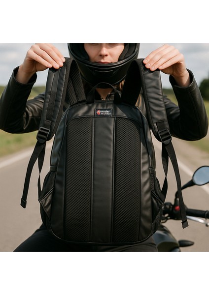 Motosiklet Kask Sırt Çantası Sünger Destekli Fermuarlı Ayarlanabilir Askılı Su Geçirmez modelleri
