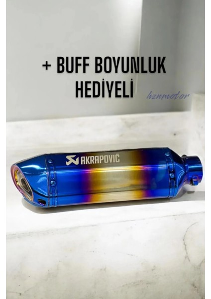 Mavi Bukalemun Egzoz Buff Boyunluk Hediyeli