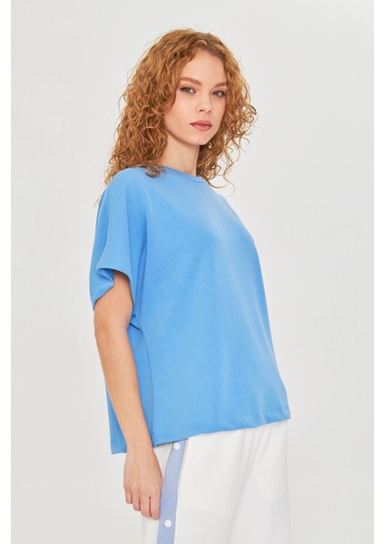 Düşük Omuz Modal T-Shirt
