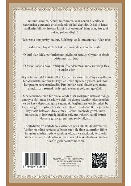 Dervişe Melamet Hırkası ile Taç Gerek