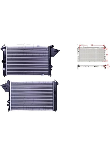 Su Radyatörü Mekanik At – 1300122 Autolux – Opel Vectra A 1.7 1.8 16V 88 ve Sonrası Uyumlu