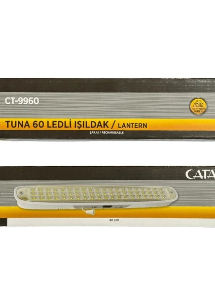 Cata CT-9960 Tuna 60 Ledli Şarjlı Işıldak