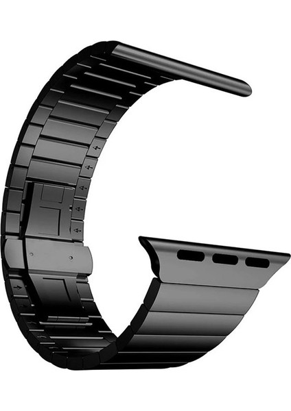 Apple Watch Ultra 49MM ile Uyumlu Metal Metal Bakla Kordon