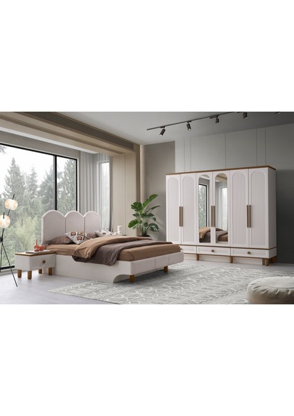 Irmak Mdf Bazalı Yatak Odası Takımı