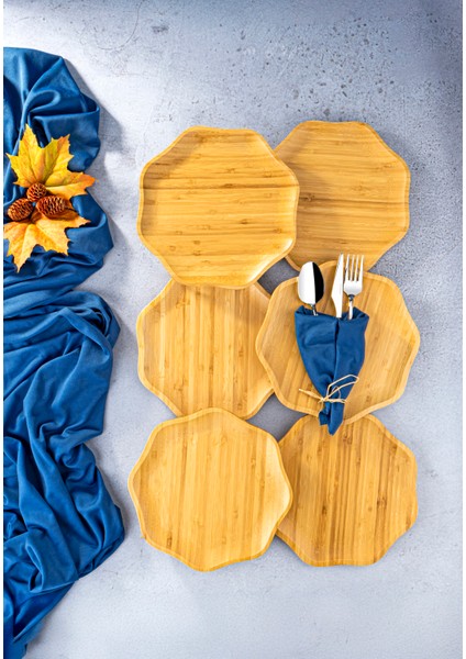 Pappi 6'lı Pasta Tabağı Seti 25 cm
