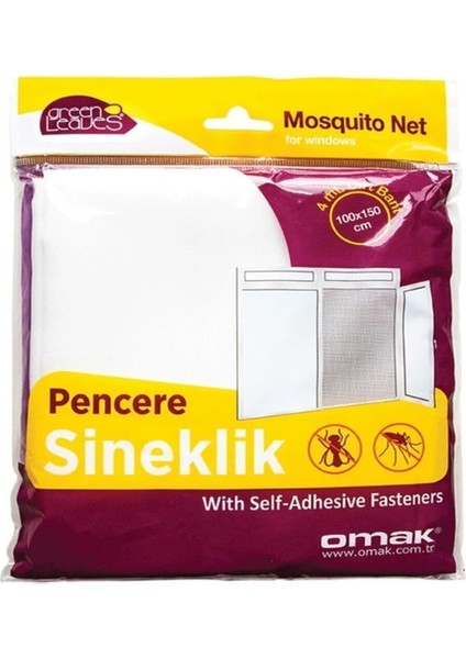 Sineklik Yıkanabilir Pencere Sinekliği Cırt Bantlı Yapışkanlı 130CM x 150CM