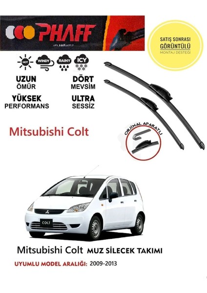 Mitsubişi Colt Silecek Seti 2011 Model Araca Özel Aparat