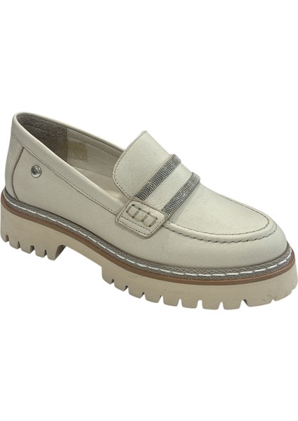 D25YA-3705 Kadın Casual Deri Loafer Ayakkabı modelleri