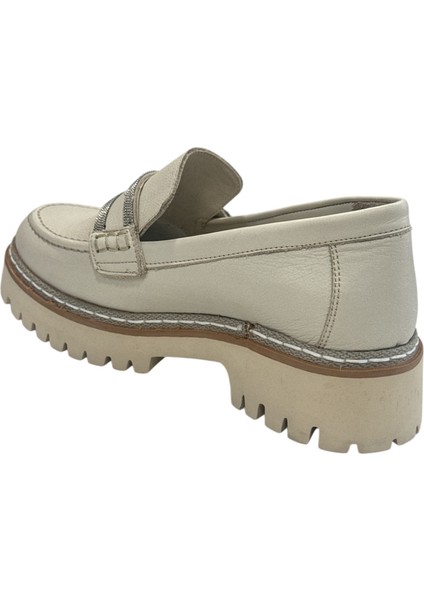 D25YA-3705 Kadın Casual Deri Loafer Ayakkabı indirimleri