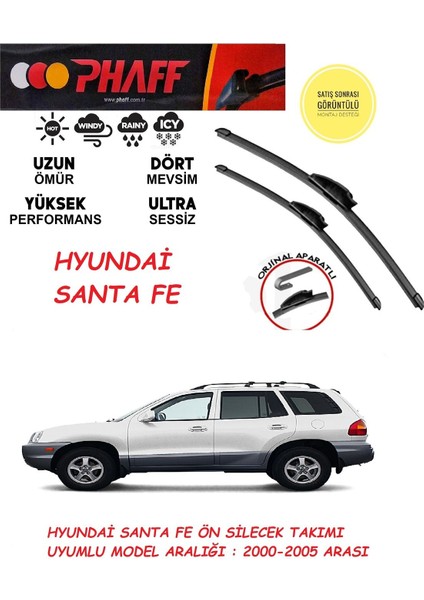 Hyundai Santa Fe Ön Silecek Takımı 2002 Model Araca Özel Aparat