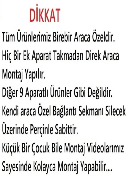 Opel Combo C Silecek Silgeç Silgi Takımı 2002 Model Araca Özel Aparat