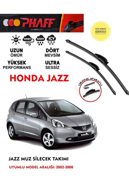 Honda Jazz Ön Silgeç Takımı (2002-2008) Arası Araca Özel Aparat