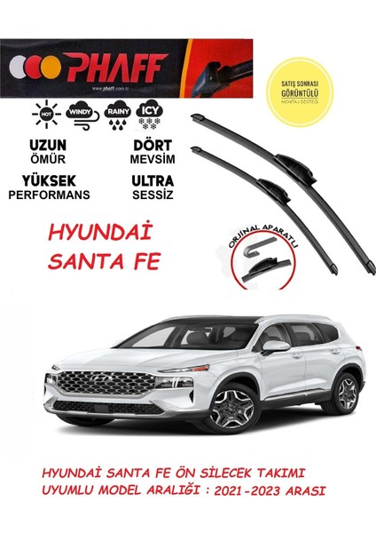 Hyundai Santafe Ön Silecek Takımı 2021 Model Araca Özel Aparat