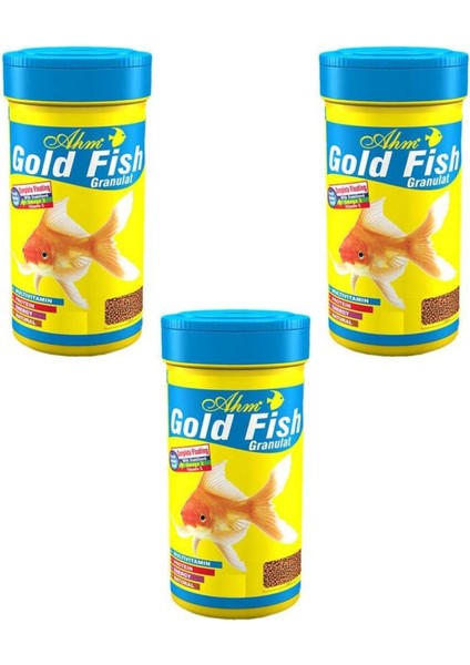 goldfish granulat japon balık yemi 100 ml 30g x 3 adet