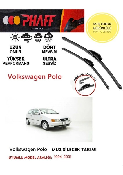 Volkswagen Polo Muz Silecek Takımı 1998 Model Araca Özel Aparat