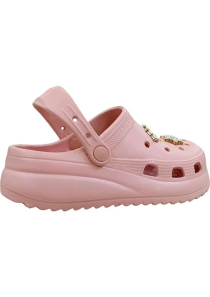 kadın Cros Terlik Burnu Kapalı Aksesuarlı Taşlı Terlik Doktor Hemşire Medikal Plaj Terlik fırsatları