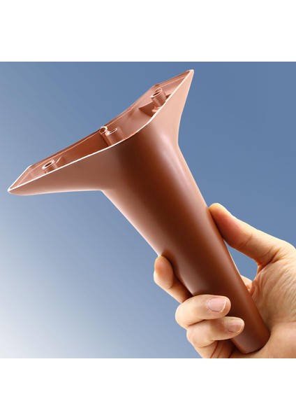 Mobilya Kanepe Sehpa Tv Ünitesi Koltuk Ayağı 18 cm Kahverengi Baza Ayak 4 Adet indirimleri