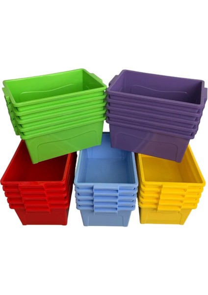 Plastik Oyuncak Çekmecesi (10 Adet) (8 Lt)