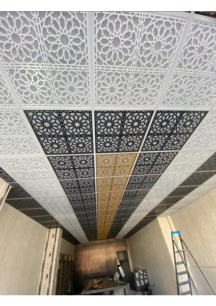 Dekoratif Asma Tavan Paneli Selçuk Modeli 60 x 60 cm fiyatları