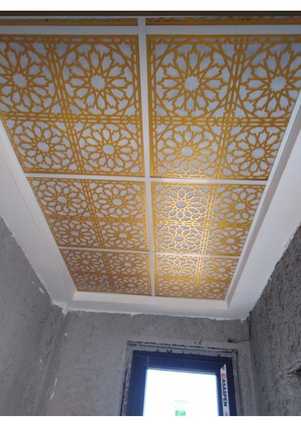 Dekoratif Asma Tavan Paneli Selçuk Modeli 60 x 60 cm fırsatları
