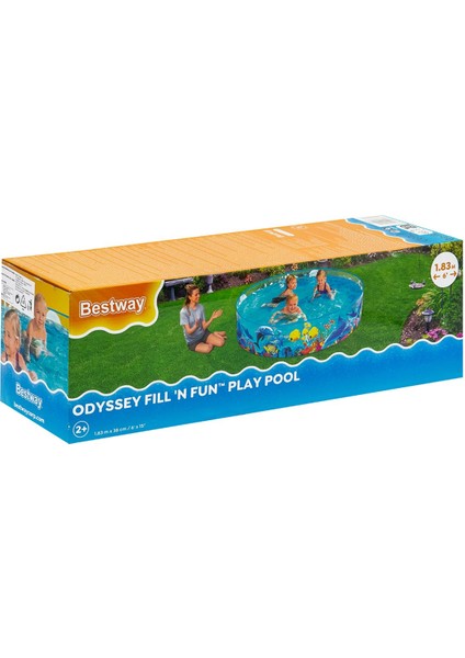 Bestway Portatif havuz 183x38 cm, pompa hariç, şık ve pratik kullanım için ideal seçim