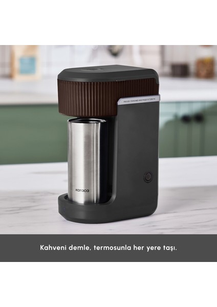Mono Black Filtre Kahve Makinesi Walnut Brown