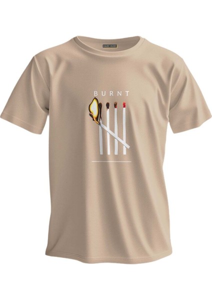 Regular T-Shirt Burnt Baskılı 3857