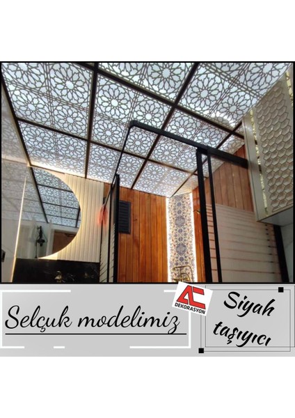 Dekoratif Asma Tavan Paneli Selçuk Modeli 60 x 60 cm fiyatları