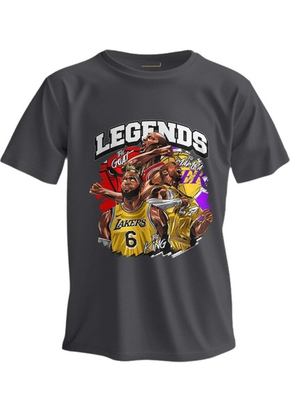 Regular T-Shirt Nba Baskılı Trıo Legends