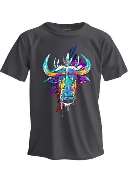 Regular T-Shirt Öküz Baskılı