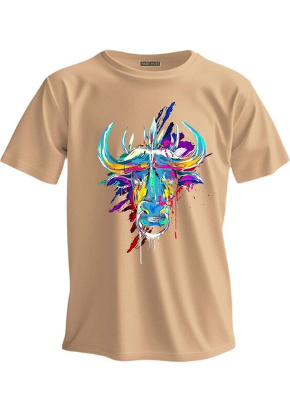 Regular T-Shirt Öküz Baskılı