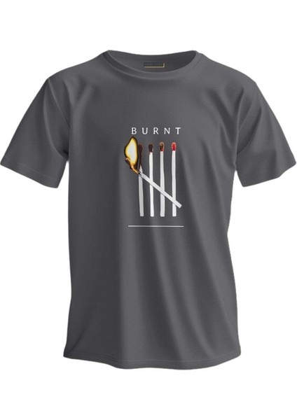 Regular T-Shirt Burnt Baskılı 3857