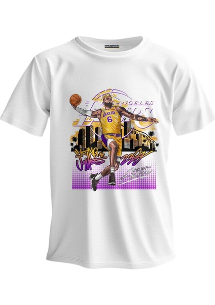 Regular T-Shirt - Nba Baskılı (L James)