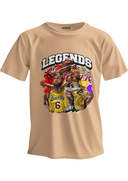 Regular T-Shirt Nba Baskılı Trıo Legends