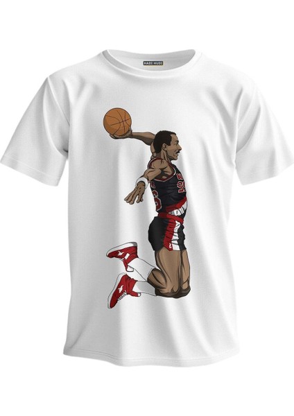 Regular T-Shirt Nba Baskılı Clyde Drexler