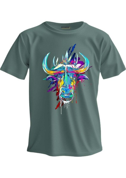 Regular T-Shirt Öküz Baskılı
