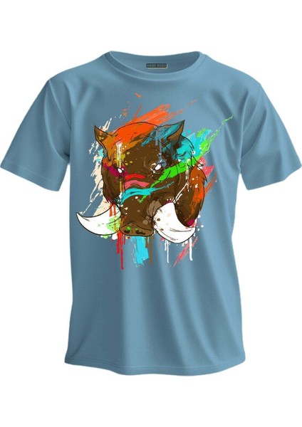 Regular T-Shirt Domuz Baskılı