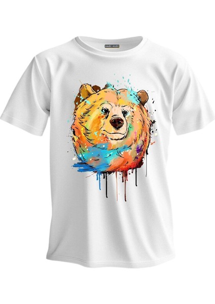 Regular T-Shirt Ayı Baskılı