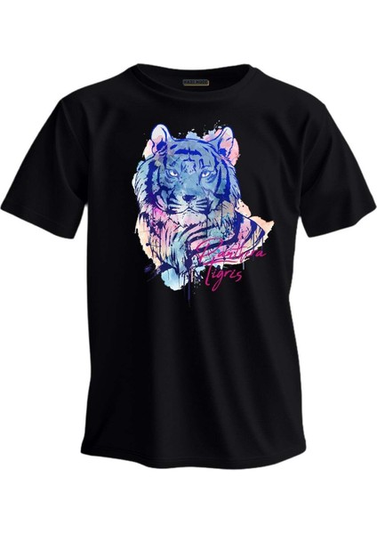 Regular T-Shirt Beyaz Kaplan Baskılı