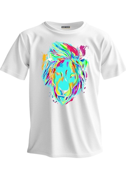 Regular T-Shirt Aslan Baskılı