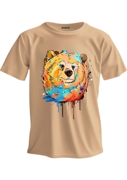 Regular T-Shirt Ayı Baskılı