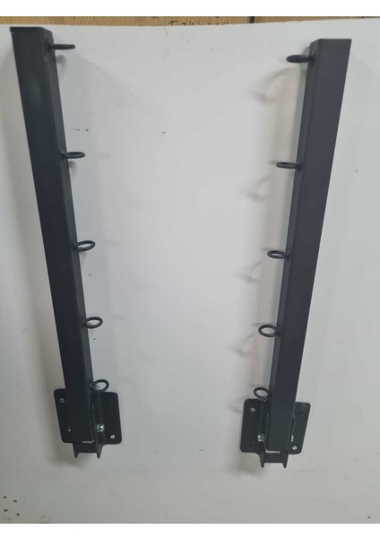 Duvar Tipi Çamaşır Kurutma Askısı / Metal / Siyah / 2 Parça – 10M Çelik Halat Hediyeli
